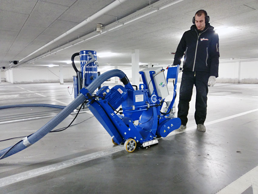 kogelgritstralen_parkeergarage